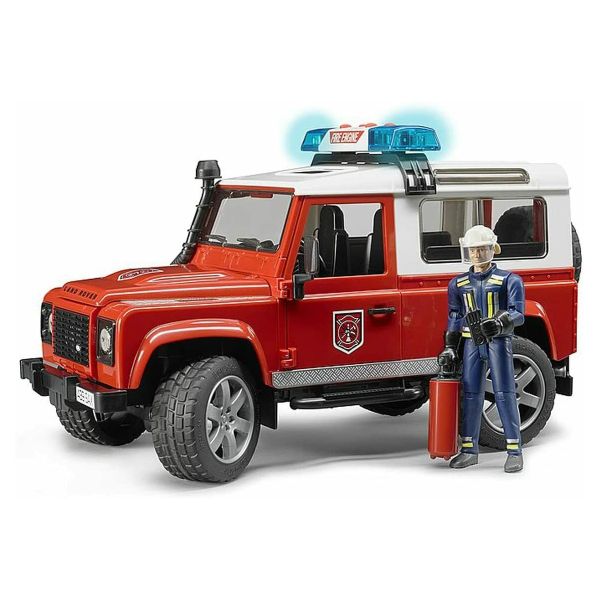 23win08 com xe cứu hỏa Land Rover và người