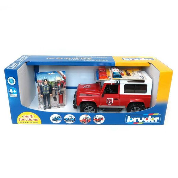 23win08 com xe cứu hỏa Land Rover và người