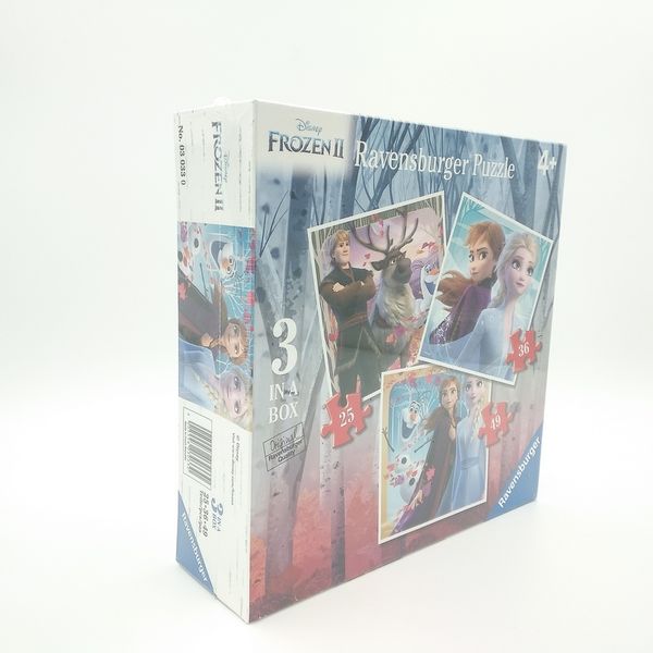 Xếp hình puzzle Frozen 2 3 bộ 25/36/49 mảnh Ravensburger RV030330