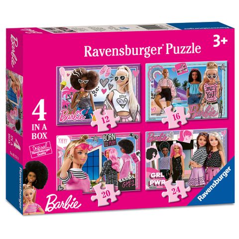  Tranh ghép 3174 Ravensburger Barbie 4 in a Box Jigsaw Puzzles 