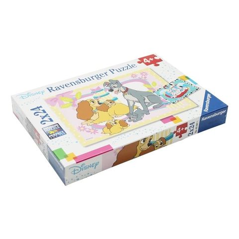  RV050871 Xếp hình puzzle Disney's favorite puppies 2 bộ 24 mảnh RAVENSBURGER||Disney license 