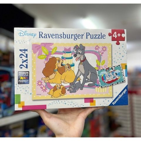  RV050871 Xếp hình puzzle Disney's favorite puppies 2 bộ 24 mảnh RAVENSBURGER||Disney license 