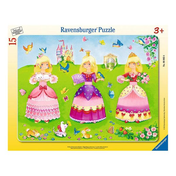 Xếp hình Puzzle 3 nàng công chúa 15 miếng ghép