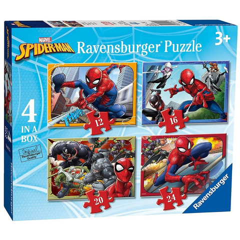  06915 Ravensburger 4 Puzzles in a Box Marvel Spiderman 