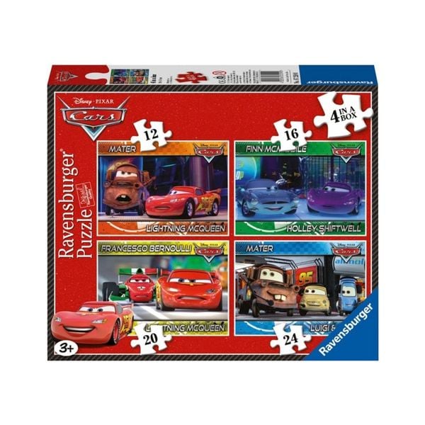 Bộ xếp hình puzzle Cars 4 bộ 12/16/20/24 mảnh Ravensburger RV07259