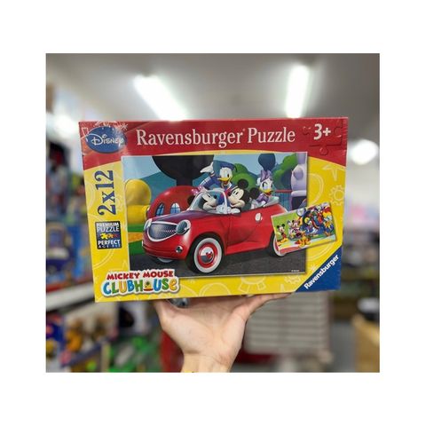  Đồ chơi RV075652 Xếp hình puzzle Mickey, Minnie & Freunde 2 bộ 12 mảnh RAVENSBURGER||Disney license 