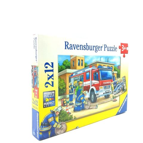  RV07574 4 Xếp hình puzzle Cứu hoả 2 bộ 12 mảnh Ravensburger 