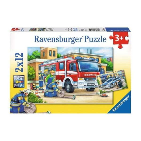 Xếp hình puzzle Cứu hoả 2 bộ 12 mảnh RV075744