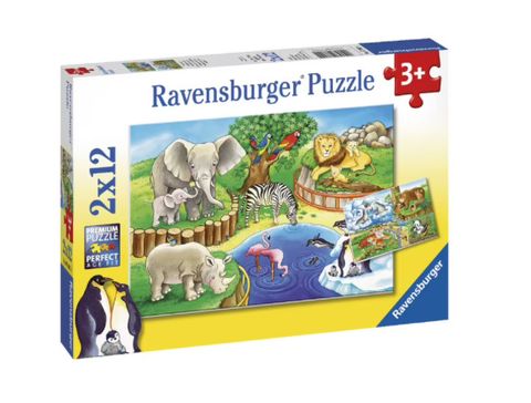  Xếp hình puzzle Thế giới động vật 2 bộ 12 mảnh Ravensburger RV07602 