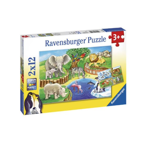 Xếp hình puzzle Thế giới động vật 2 bộ 12 mảnh Ravensburger RV07602