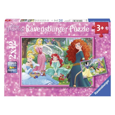  Xếp hình Puzzle Chủ đề Công chúa Disney 2 bộ 12 mảnh Ravensburger RV076208 