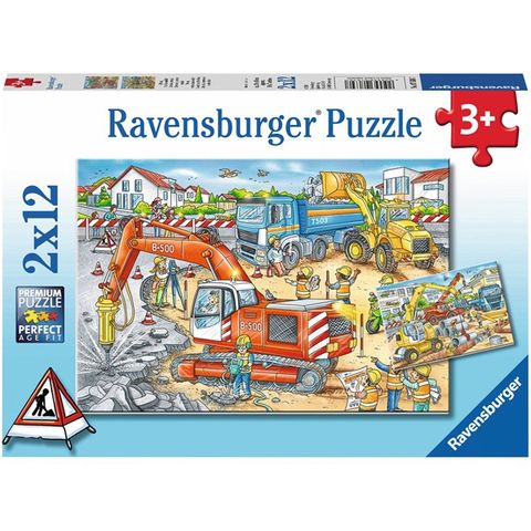  Xếp hình Puzzle Construction Site Chaos 2x12p Ravensburger 