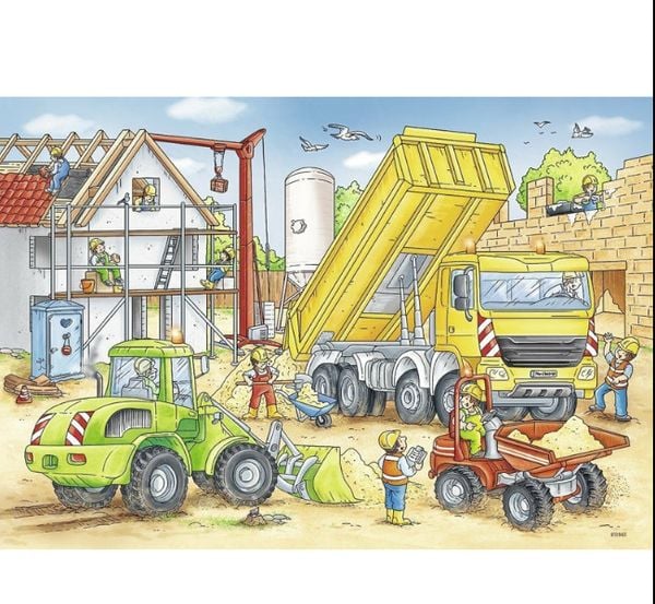 Bộ xếp hình puzzle công trường 2 bộ 24 mảnh Ravensburger