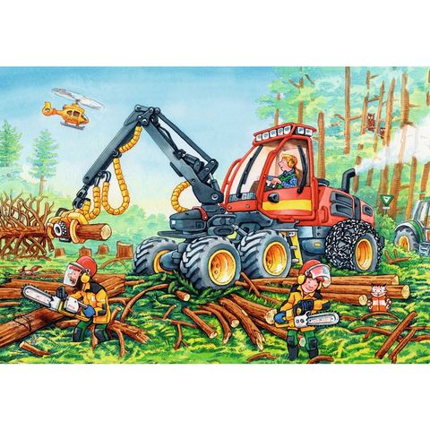  Xếp hình Puzzle Diggers at Work 2x24p Ravensburger 