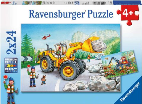  Xếp hình Puzzle Diggers at Work 2x24p Ravensburger 