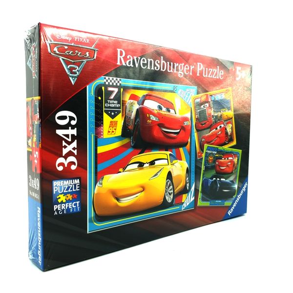 Xếp hình puzzle DCA:Cars3 3 bộ 49 mảnh RAVENSBURGER RV080151