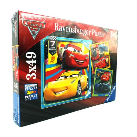  Xếp hình puzzle DCA:Cars3 3 bộ 49 mảnh RAVENSBURGER RV080151 