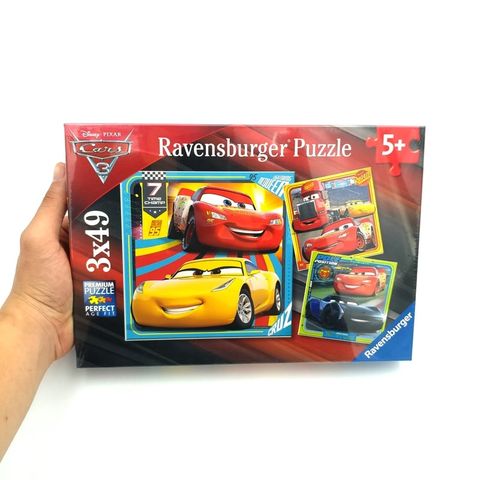  Xếp hình puzzle DCA:Cars3 3 bộ 49 mảnh RAVENSBURGER RV080151 