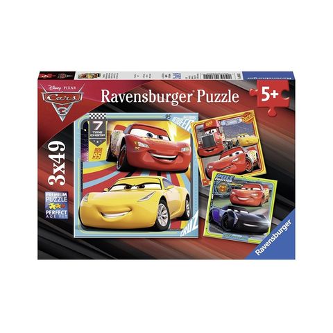  Xếp hình puzzle DCA:Cars3 3 bộ 49 mảnh RAVENSBURGER RV080151 