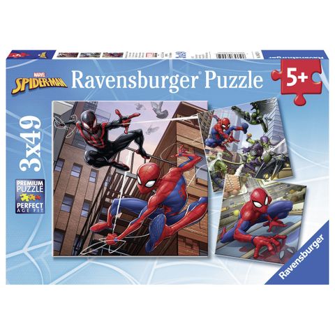  Tranh ghép Ravensburger 3 x 49pc Puzzles Spiderman 