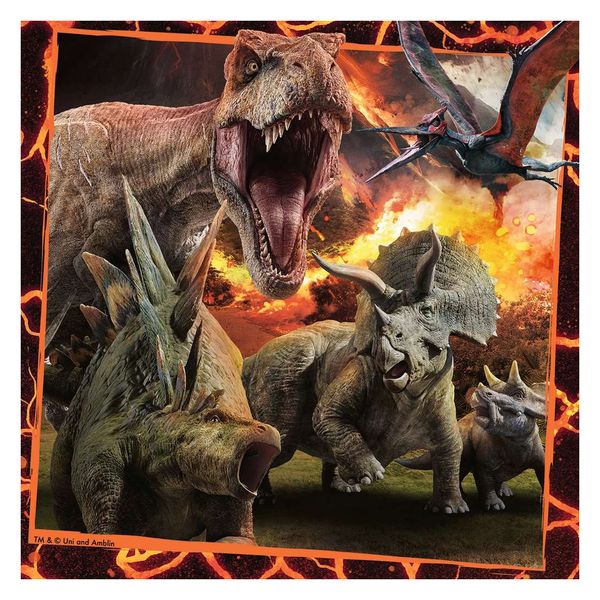 Xếp hình Jurassic World Instinct to Hunt 3x49pc Ravensburger