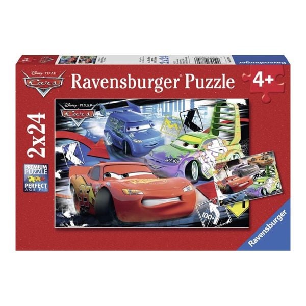 Bộ xếp hình puzzle A Wild Race 2 bộ 24 mảnh Ravensburger Puzzle Children II
