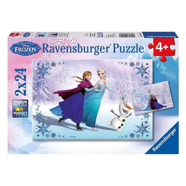 Xếp hình puzzle Anna và Elsa 2 bộ 24 mảnh
