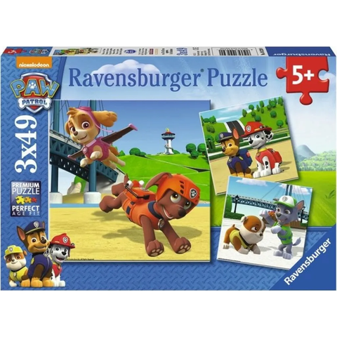  Tranh ghép Ravensburger RV‎9239 - 3x49 pc Paw Patrol the Team 