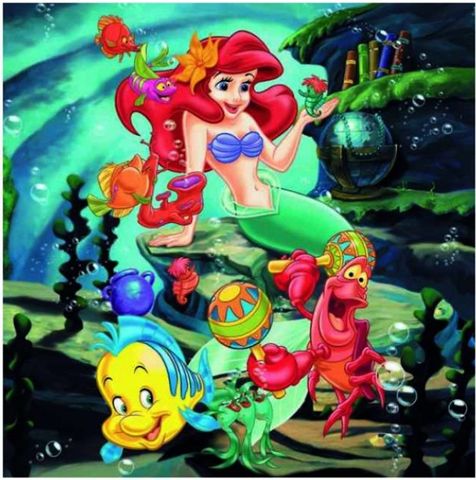  RV09339 7 Xếp hình puzzle Công chúa Disney 3 bộ 49 mảnh Ravensburger-5+-1-99 pcs-Puzzle Children-III 