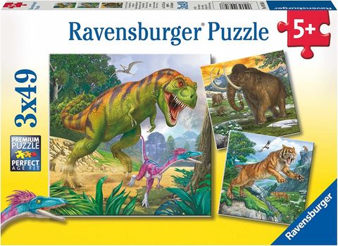  RV09358 8 Xếp hình puzzle Primeval Ruler 3 bộ 49 mảnh Ravensburger 