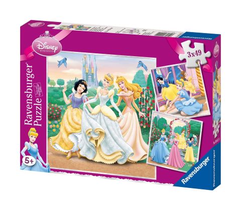  RV09411 0 Bộ xếp hình puzzle Ravensburger Princess dreams 3 bộ 49 mảnh 