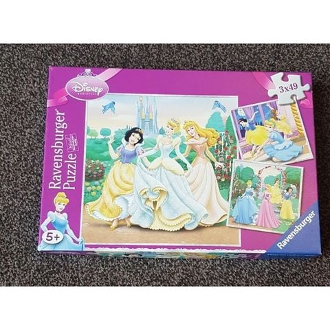  RV09411 0 Bộ xếp hình puzzle Ravensburger Princess dreams 3 bộ 49 mảnh 