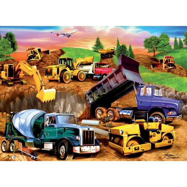 Puzzle Công trình xây dựng Ravensburger Construction Crowd 60 miếng