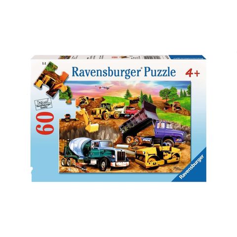  Xếp hình Puzzle Công trình xây dựng Ravensburger Construction Crowd 60 miếng 