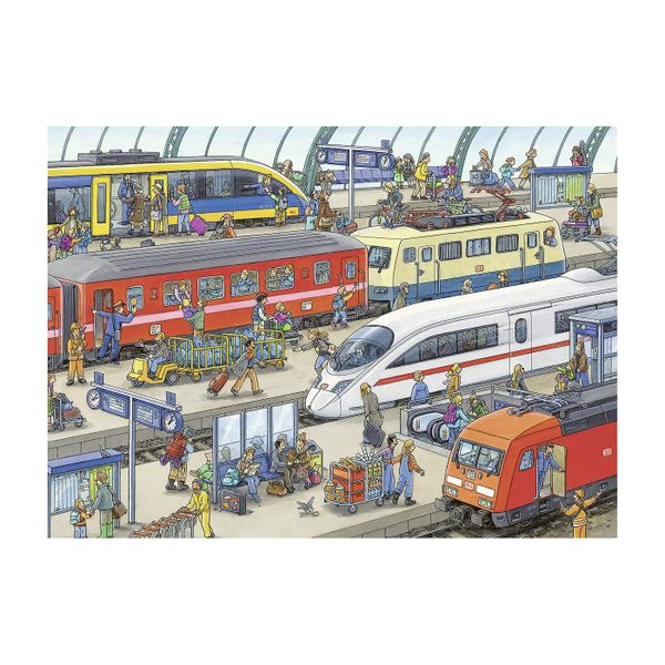 Xếp hình puzzle Ga tàu 60 mảnh Ravensburger 09610