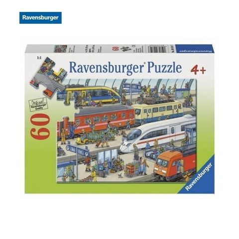  RV09610 7 Xếp hình puzzle Ga tàu 60 mảnh Ravensburger 