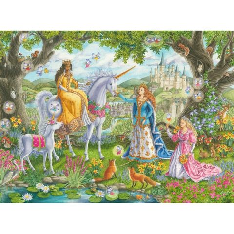  Tranh ghép Puzzle Ravensburger Princess Party 100 mảnh RV104024 
