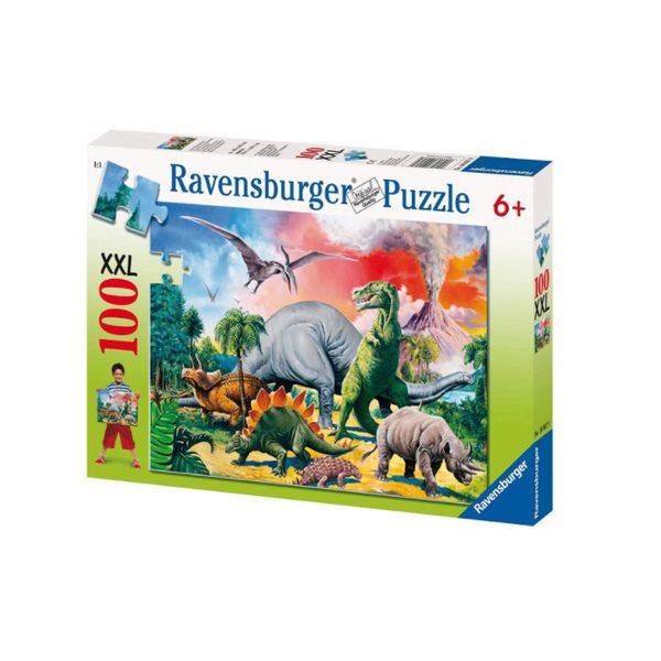 Xếp hình puzzle Among the Dinosaurs 100 mảnh RAVENSBURGER RV109579