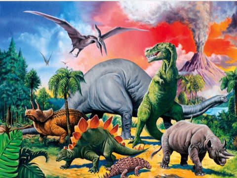  Xếp hình puzzle Among the Dinosaurs 100 mảnh RAVENSBURGER RV109579 