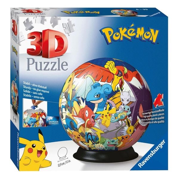 Ravensburger 3D Puzzle Ball Pokemon 72 Pieces 117857