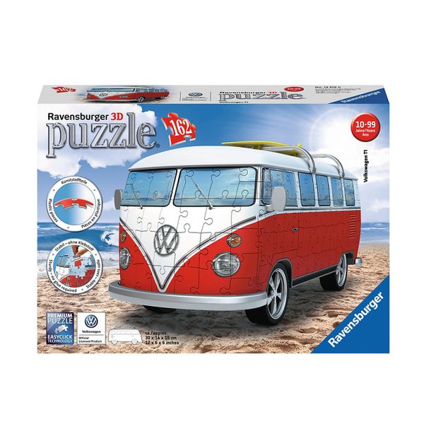  RV12616 6 Xếp hình puzzle 3D xe bus VW 162 mảnh 