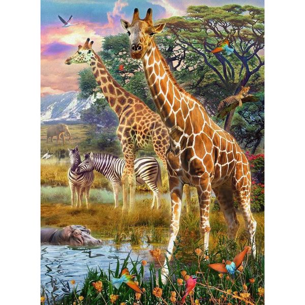 Xếp hình puzzle Giraffes in Africa 150 mảnh RAVENSBURGER 129430