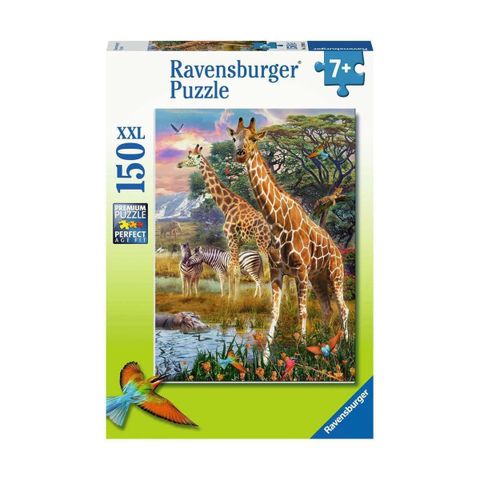  Xếp hình puzzle Giraffes in Africa 150 mảnh RAVENSBURGER 129430 