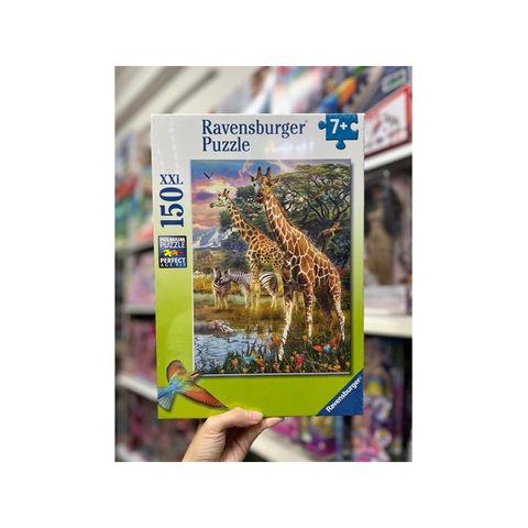  Xếp hình puzzle Giraffes in Africa 150 mảnh RAVENSBURGER 129430 