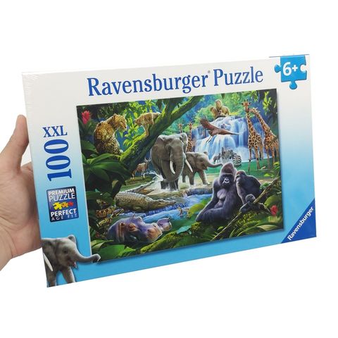  RV129706 Xếp hình puzzle Jungle Families 100 mảnh RAVENSBURGER 