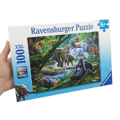  Xếp hình puzzle Jungle Families 100 mảnh RAVENSBURGER RV129706 