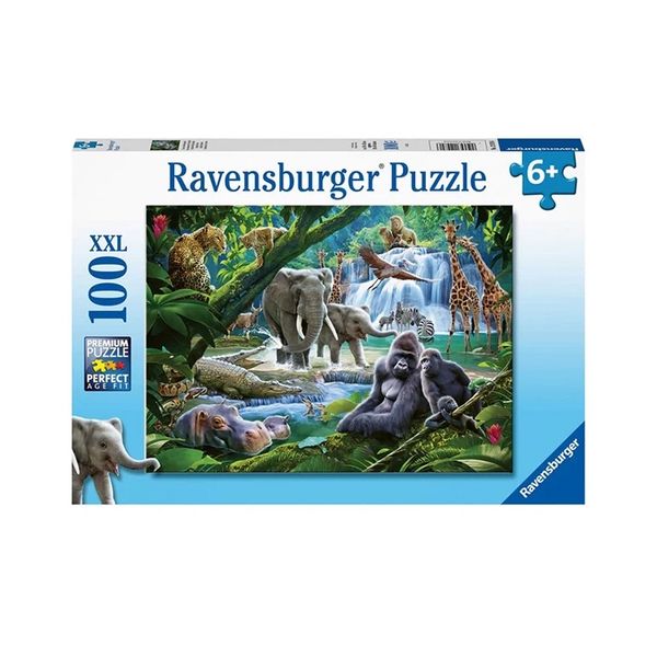 Xếp hình puzzle Jungle Families 100 mảnh RAVENSBURGER RV129706