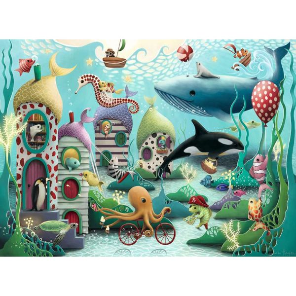 Ghép hình Ravensburger 100 mảnh XXL chủ đề Underwater Wonders
