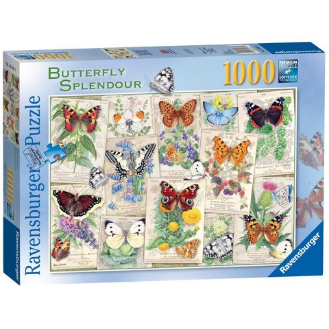  Tranh ghép Ravensburger Puzzle Butterfly Splendour 1000 mảnh 