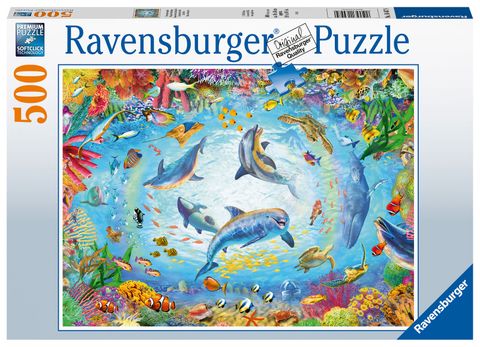  Tranh ghép Ravensburger 500 mảnh  Cave Dive Jigsaw Puzzle 